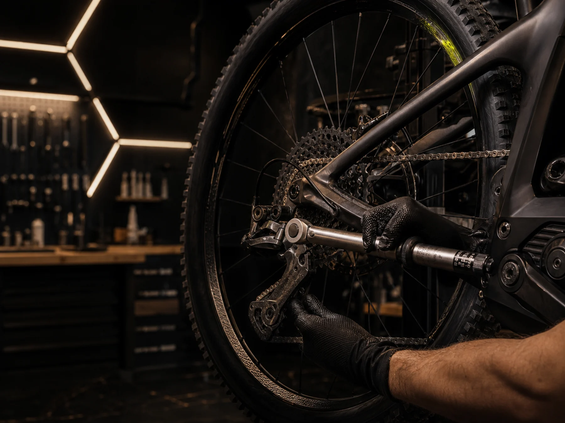 Réglage précis de la transmission d’un e-bike